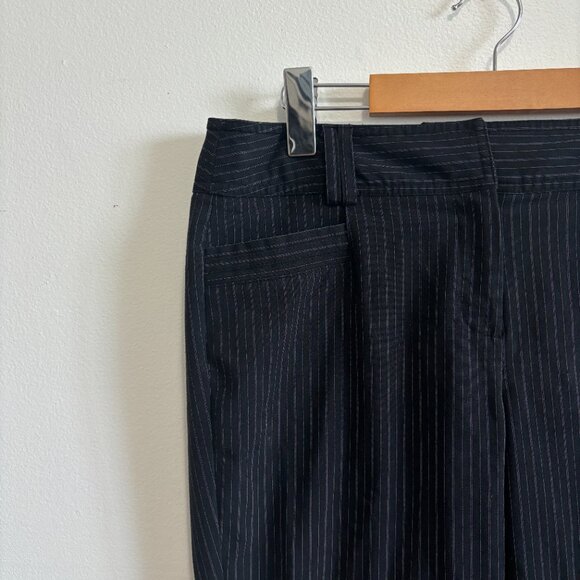 Pinstriped Black Capri Pants - Picture 7 of 8